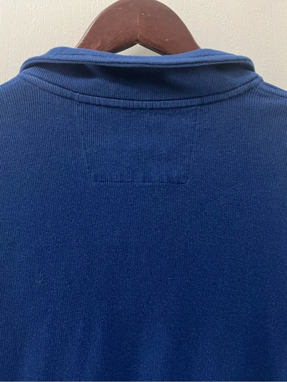 Banana Republic Military 1/4 Zip Knit Pullover Sweater Royal Blue Mens Medium